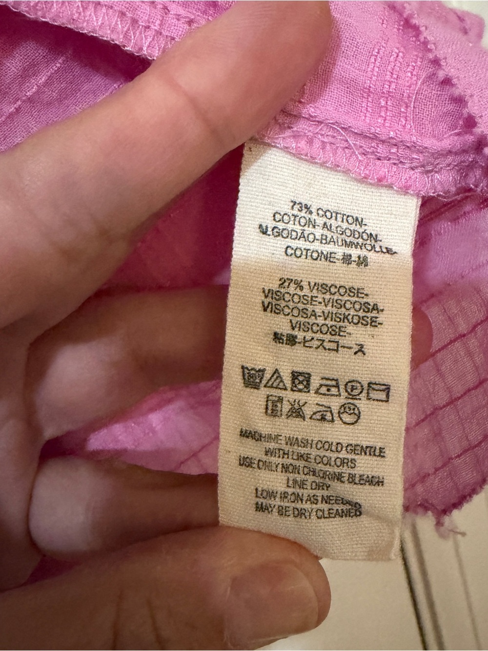 Free People Pink Billowy Peasant Top - Picture 6 of 10
